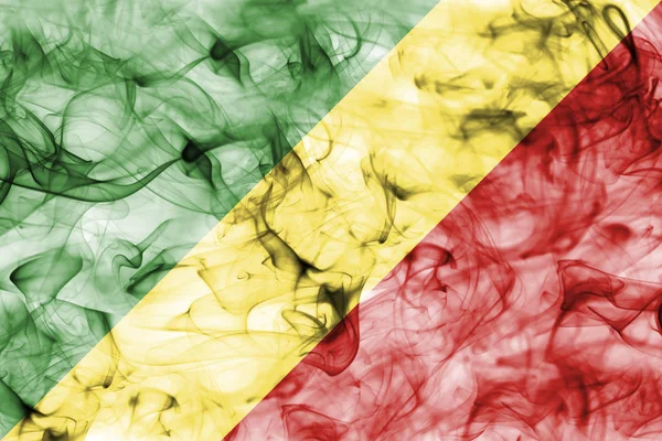 Vlajka Konga kouře — Stock fotografie