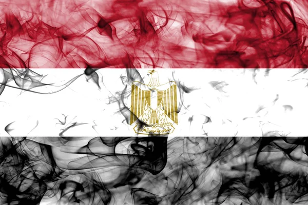 Vlag van Egypte rook — Stockfoto
