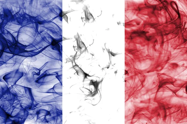 Bandera de humo Francia — Foto de Stock