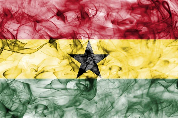 Bandera de humo Ghana — Foto de Stock