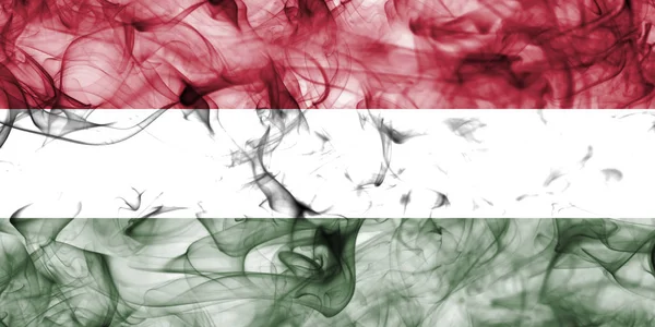 Ungern rök flagga — Stockfoto