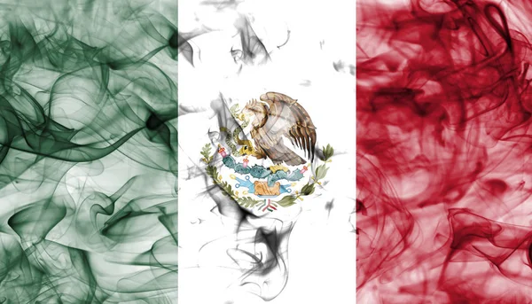 Meksika duman bayrak — Stok fotoğraf