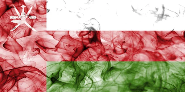 Oman drapeau de fumée — Photo