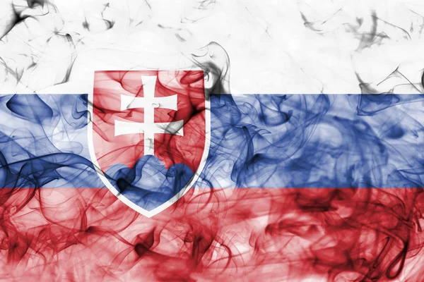 Eslovaquia bandera de humo —  Fotos de Stock