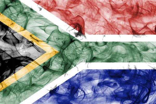 Sud Africa bandiera di fumo — Foto Stock