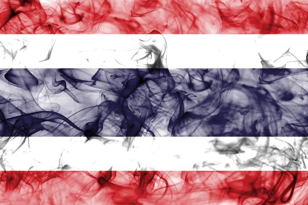 Thailand smoke flag — Stock Photo, Image