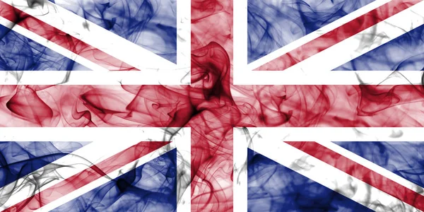 Egyesült Királyság füst zászló, Union Jack — Stock Fotó