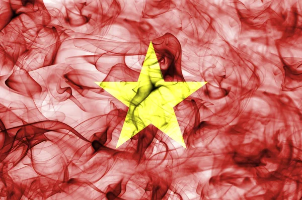 Vietnam smoke flag — Stock Photo, Image
