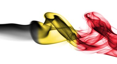 Belçika bayrağı duman