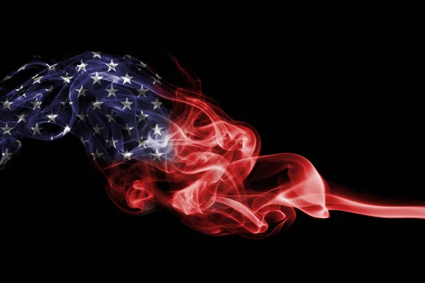 United States flag smoke — Stock Photo, Image