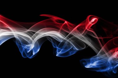 Hollanda bayrağı duman