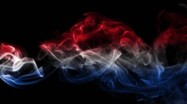 Hollanda bayrağı duman