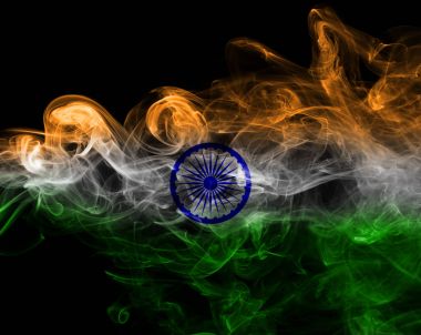 Hindistan bayrağı duman
