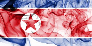 Kore Demokratik Halk Cumhuriyeti Ulusal duman bayrak