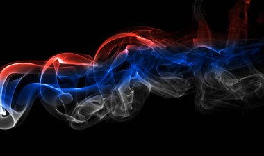 Rusya bayrağı duman