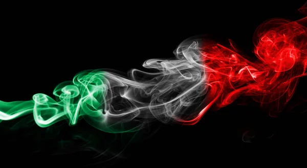 Italië vlag rook — Stockfoto
