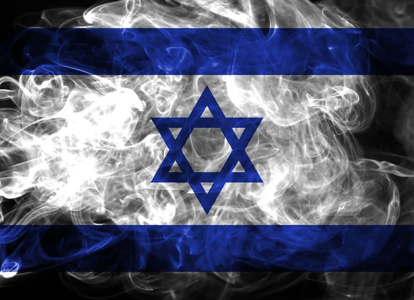 Bandera de humo nacional Israel — Foto de Stock