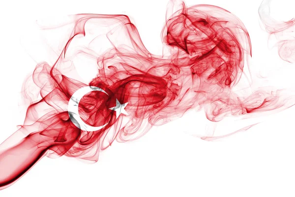 Turquía bandera humo — Foto de Stock