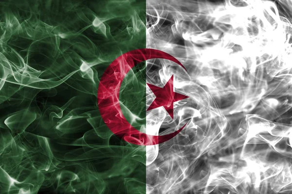 Algérie drapeau de fumée — Photo