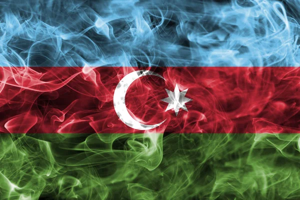 Vlag van Azerbeidzjan rook — Stockfoto