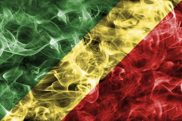 Congo smoke flag — Stock Photo, Image