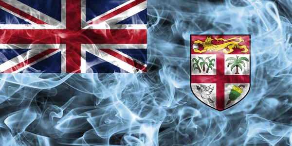 Flaga Fidżi dymu — Zdjęcie stockowe