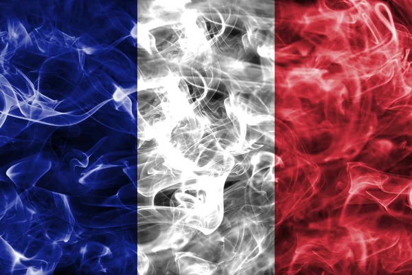 Bandera de humo Francia —  Fotos de Stock