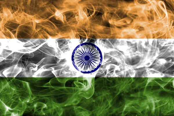 Vlag van India rook — Stockfoto