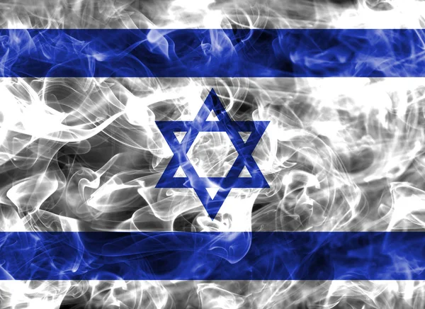 Vlag van Israël rook — Stockfoto