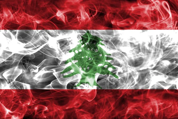 Прапор Лівану диму — стокове фото
