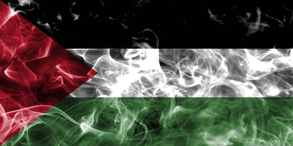 Palestine smoke flag — Stock Photo, Image