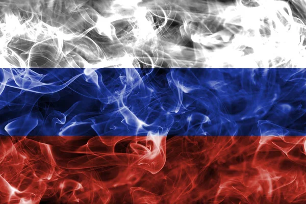 Rusia bandera de humo — Foto de Stock