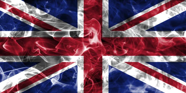 Royaume-Uni drapeau fumé, Union Jack — Photo