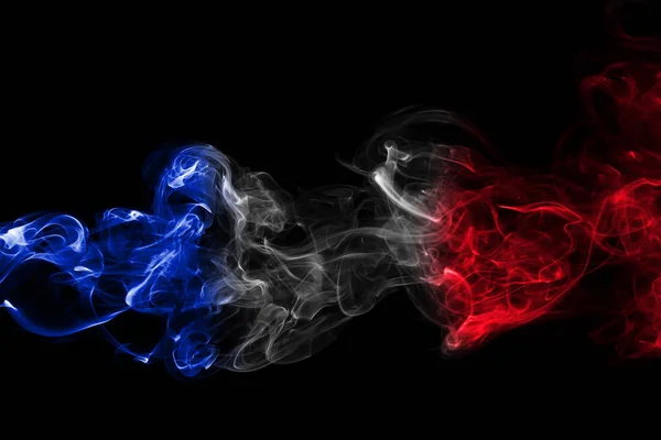 Francia bandera humo — Foto de Stock