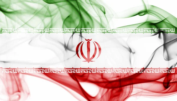 Irán bandera nacional de humo — Foto de Stock