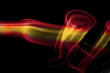 İspanya bayrağı duman