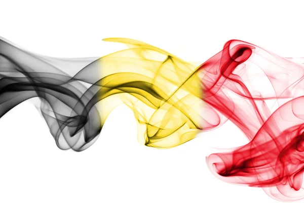 Bélgica bandera humo — Foto de Stock
