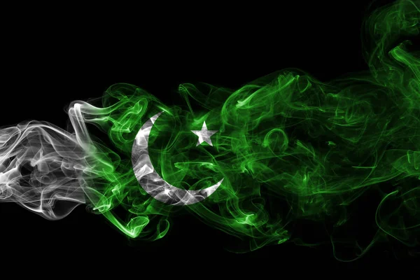 Duman Pakistan bayrağı — Stok fotoğraf