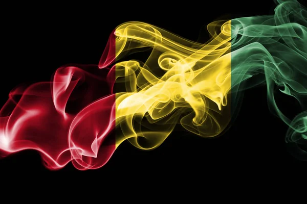 Flaga Gwinei dymu — Zdjęcie stockowe
