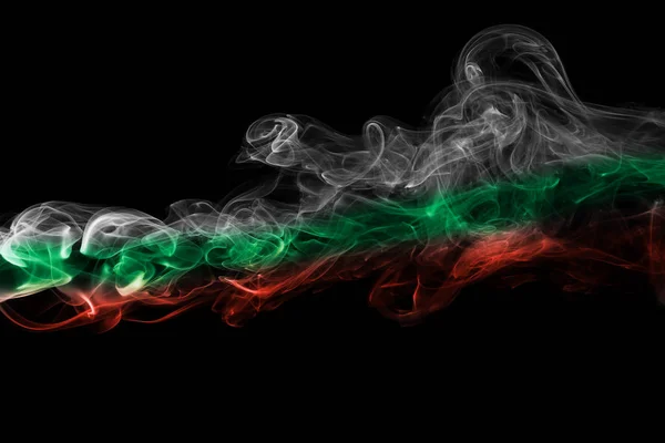Bandeira de fumaça búlgara — Fotografia de Stock