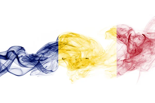 Rumania bandera humo —  Fotos de Stock