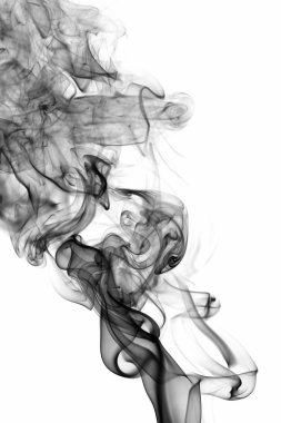 Siyah soyut duman dalga