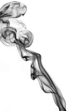 Siyah soyut duman dalga