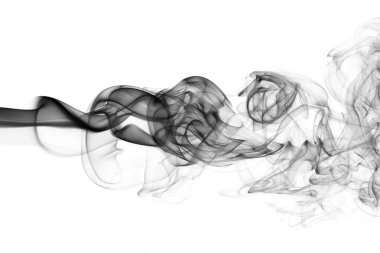 Siyah soyut duman dalga