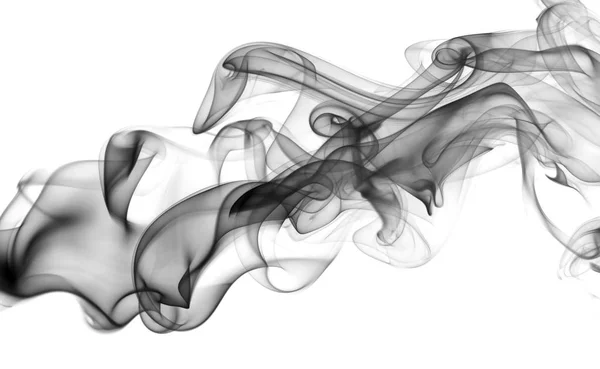 Siyah soyut duman dalga — Stok fotoğraf