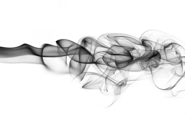Abstrato preto onda de fumaça — Fotografia de Stock