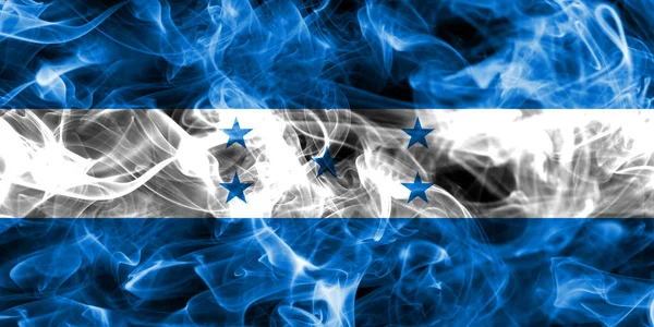 Дымовой флаг Гондураса — стоковое фото