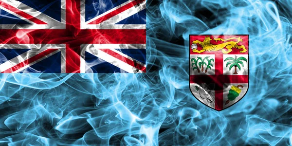 Bandeira de fumo das Fiji — Fotografia de Stock