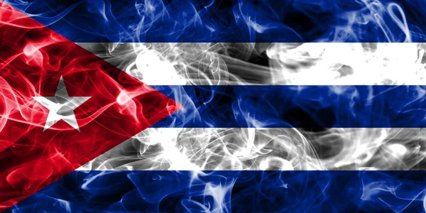 Cuba bandiera fumogena — Foto Stock