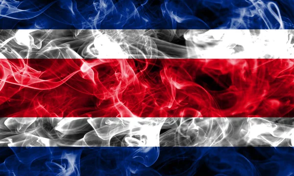 Kostarická vlajka kouře — Stock fotografie